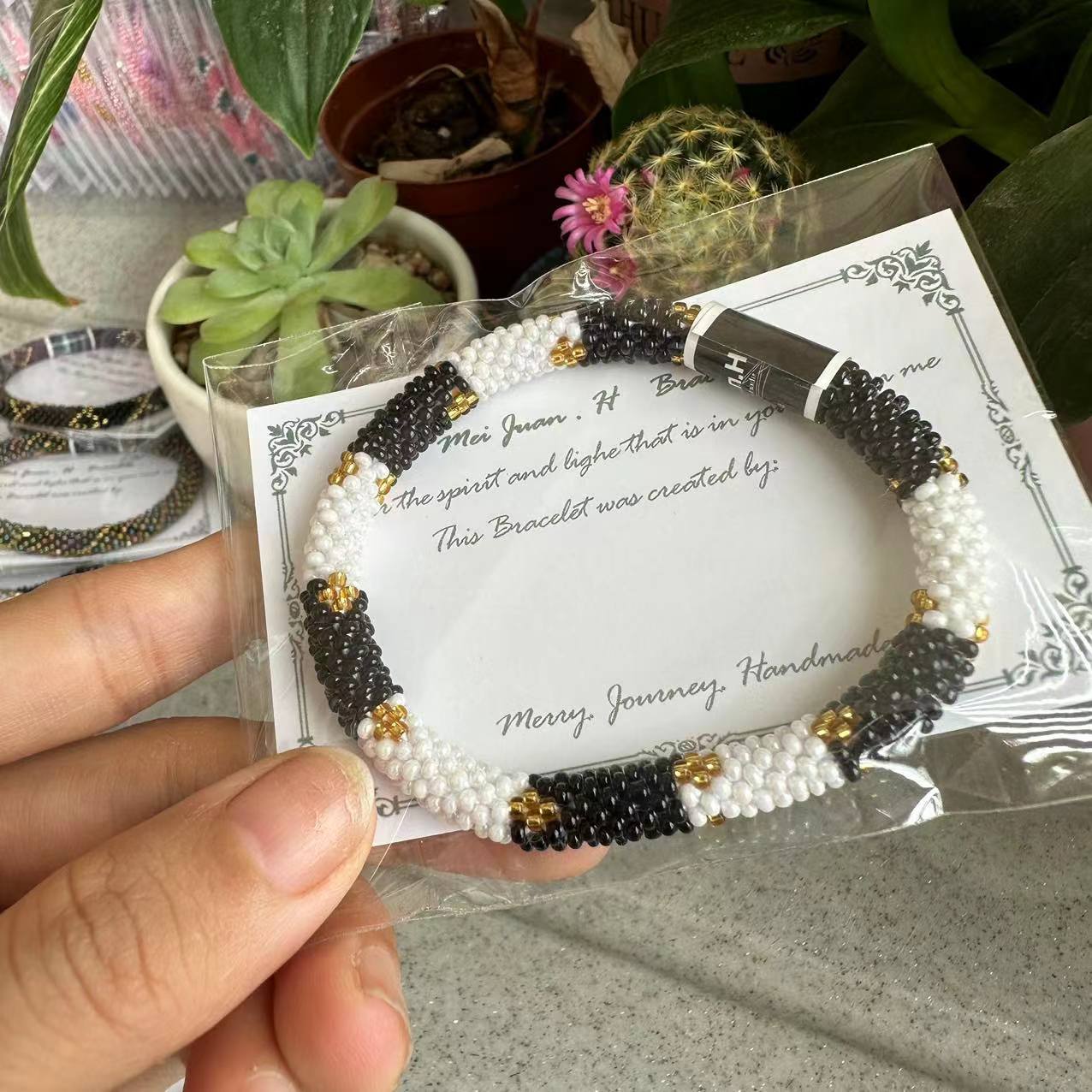 Wholesale Nepal Japanese Essential Oil Diffuser Hand-woven Beaded Bracelet